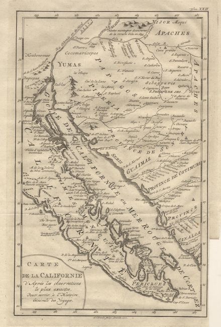 Carte de la Californie d' Apres les observations le plus exactes