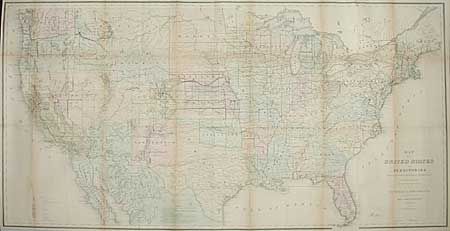 Map of the United States and Territories, Showing the extent of Public Surveys and other details