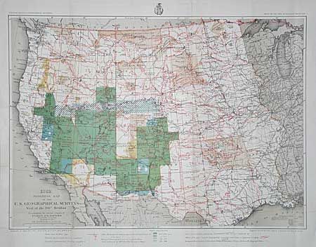Old World Auctions - Auction 99 - Lot 149 - Progress Map of the U. S ...