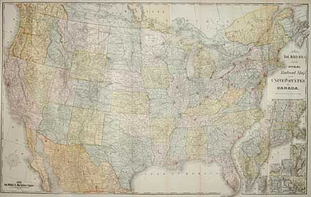New Official Railroad map of the United States and Canada