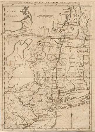 Map of Hudson's River with the Adjacent Country