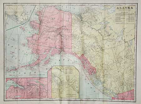 Cram's Standard Map and Shipper's Guide of Alaska with District of Yukon, Canada; and Hawaiian Islands