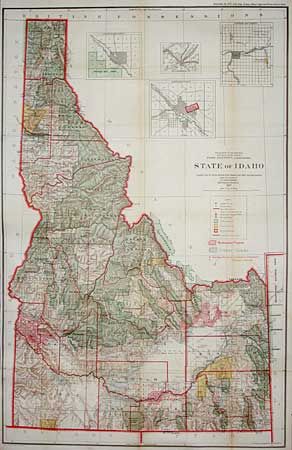 State of Idaho. Compiled from the official Records of the General Land Office and other sources