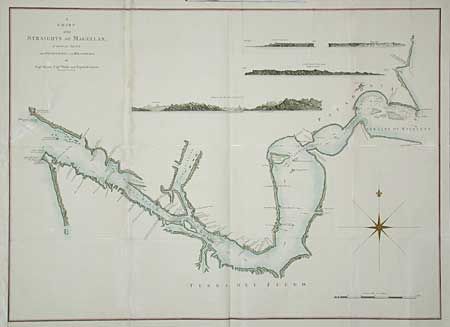 A Chart of the Straights of Magellan, in which are Inserted the Observations and Discoveries of Cap.tn Byron, Cap.tn Wallis and Captain Carteret