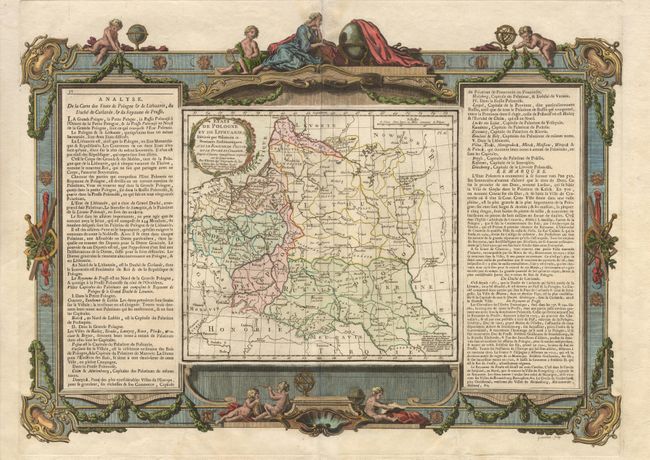 Etats de Pologne et de Lithuanie, Divises par Palatinats et Provinces Ecclasiastiques. Avec le Roiaume de Prusse et le Duche de Curlande