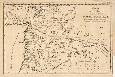 Carte de la Syrie apres la mort d' Alexandre le Grand