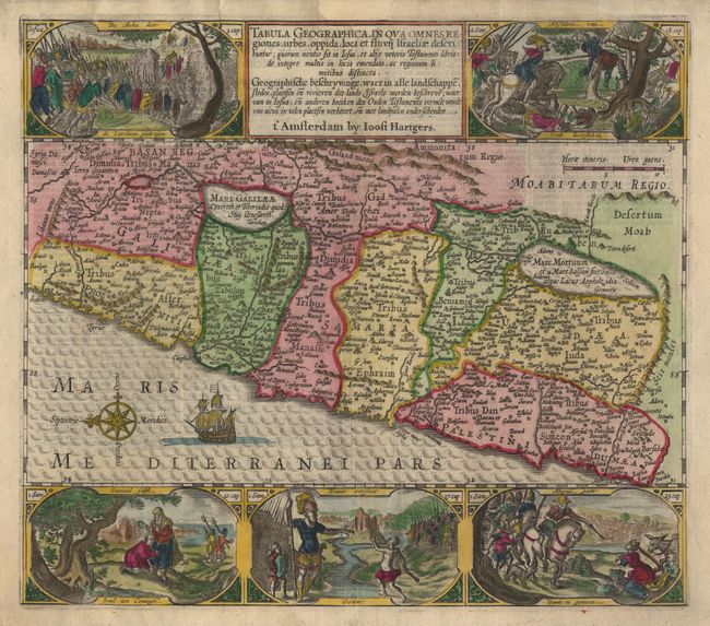 Tabula Geographica, In Qua Omnes Regiones, urbes, oppida, loca et fluvii Israeliae describuntur