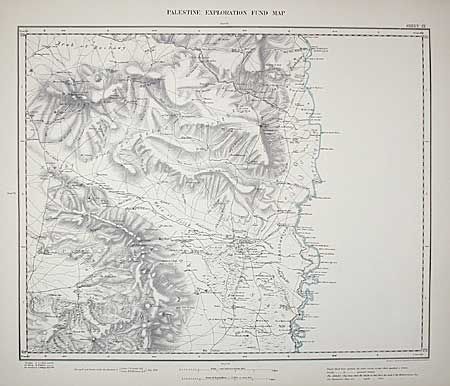 Map of Western Palestins in 26 sheets from surveys conducted for the Committee of the Palestine Exploration Fund by Lieuts. C.R. Conder and H.H. Kitchener, R.E. during the years 1872-1877