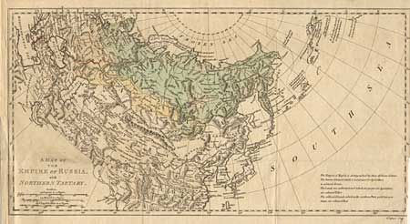 A Map of the Empire of Russia, with Northern Tartary.