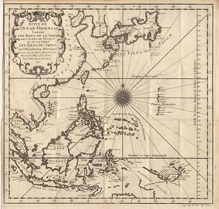Suite de l' Ocean Oriental Contenant Les Isles de la Sonde Les Costes de Tunquin et de La Chine Les Isles du Japon Les Philippines Moluques