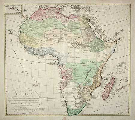 Africa nach Robert Vaugondy, Rennell's und Sotzmann's Skizze des nordlichen Theils von Africa nach den Geographischen Nachrichten welche die Africanische Gesellschaft gesammelt hat