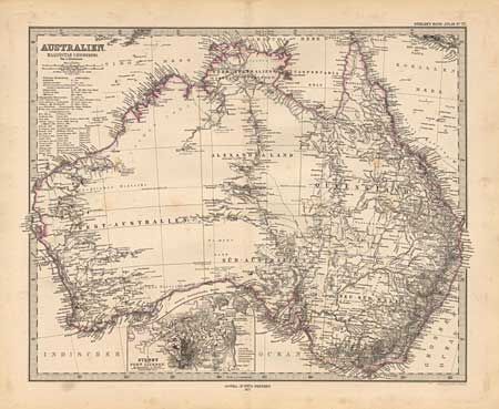 Australia and New Zealand [Set of three maps]