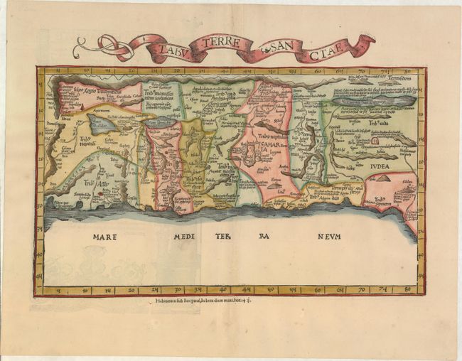 Antique map of Turkey & Cyprus by C. Ptolemeus - L. Fries